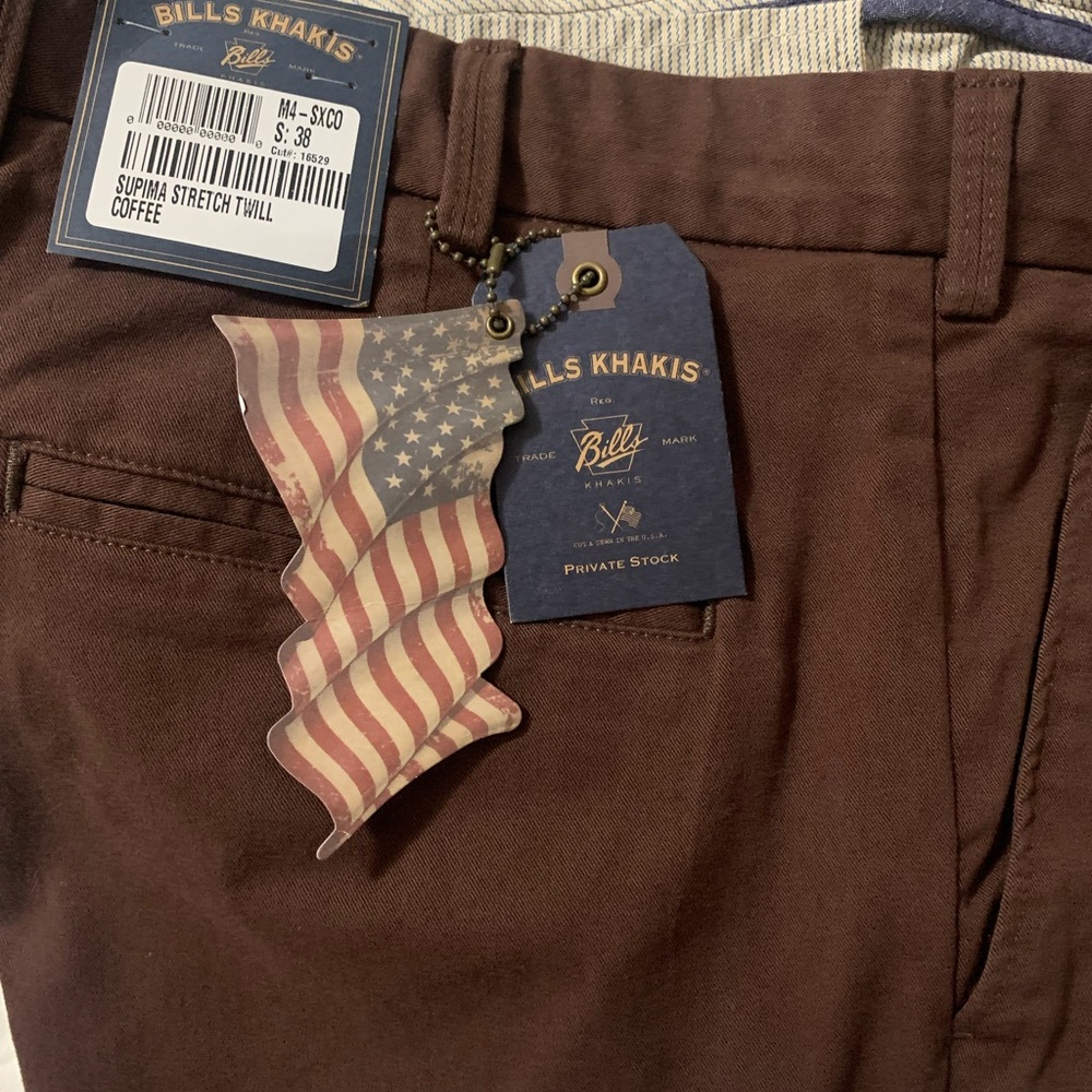 Bills khakis mocha brown pants